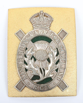* Kings Bodyguard for Scotland Royal Company of Archers Shoulder Belt Plate
