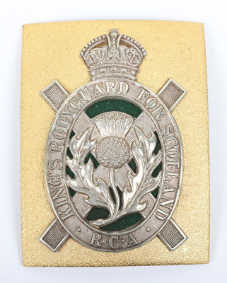 * Kings Bodyguard for Scotland Royal Company of Archers Shoulder Belt Plate