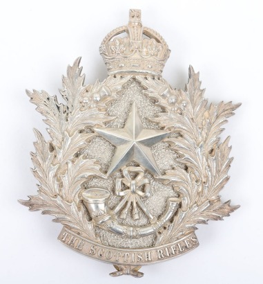 * Post 1902 Cameronians (Scottish Rifles) Officers Cross Belt Plate