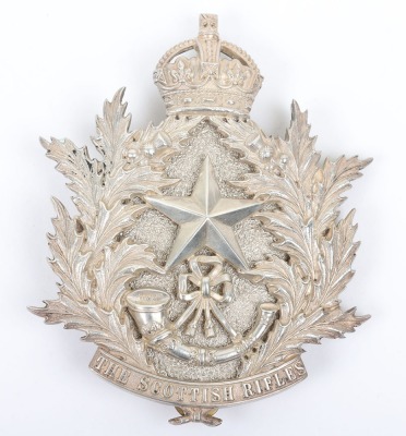 * Post 1902 Cameronians (Scottish Rifles) Officers Cross Belt Plate