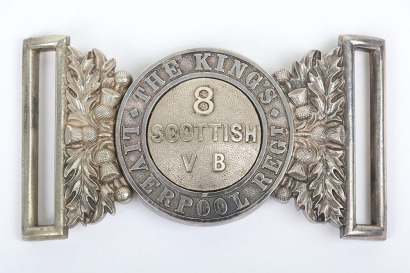 * 8th Scottish Volunteer Battalion The Kings Liverpool Regiment Waist Belt Clasp