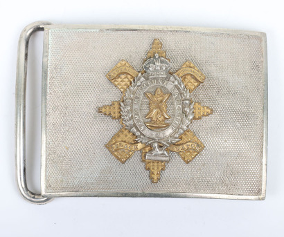 * Royal Highlanders The Black Watch Militia Officers Waist Belt Clasp