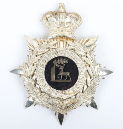 * Victorian 1st Volunteer Battalion Royal Berkshire Regiment Officers Home Service Helmet Plate
