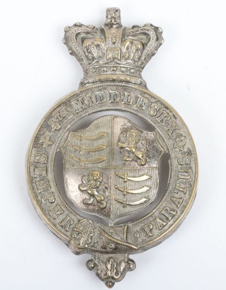 * Victorian 4th Middlesex Rifle Volunteers Cross Belt Plate