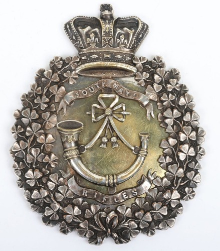 * Victorian Irish Militia South Mayo Rifles Officers Cross Belt Plate