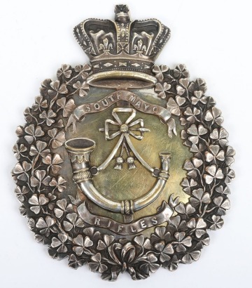 * Victorian Irish Militia South Mayo Rifles Officers Cross Belt Plate