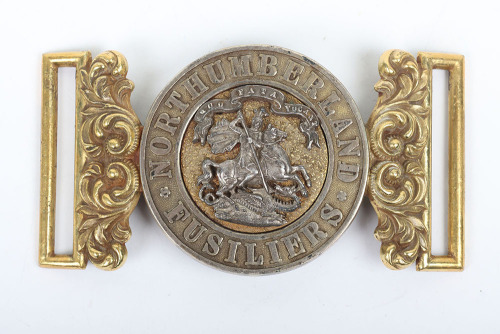 * Victorian Northumberland Fusiliers Officers Waist Belt Clasp