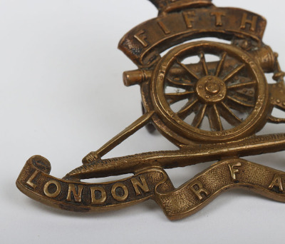 Fifth London Brigade Royal Field Artillery Cap Badge 1908-14 - 5