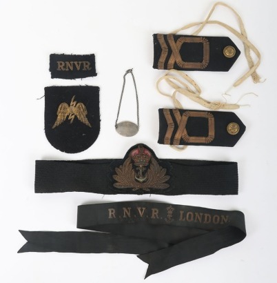 Royal Naval Insignia Grouping of Lieutenant Kenneth Ivor Goodley Telegraphist Royal Naval Volunteer Reserve, Mentioned in Despatches for Service on Minesweeping Duties on HM Trawler John Cattling