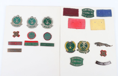 Rare Collection of Badges and Insignia of the Senoi Praaq in the Malayan Emergency