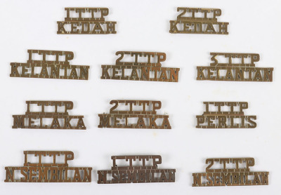 Collection of Badges and Shoulder Titles of the Malay Territorial Army - 3