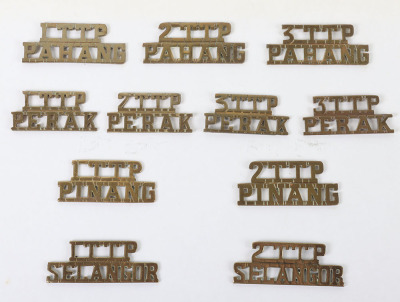 Collection of Badges and Shoulder Titles of the Malay Territorial Army - 5