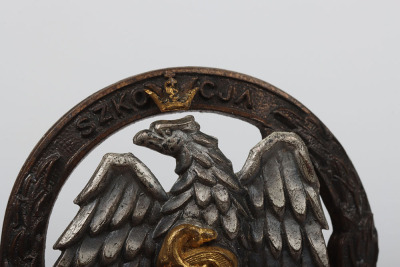 Rare WW2 Polish Instructors Badge for Infantry & Motorised Cavalry Officer Cadet School Scotland - 4