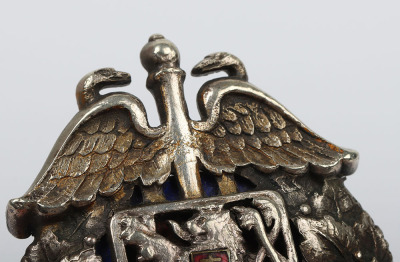 Pre Communist Czechoslovakian Military College Graduate Badge - 5