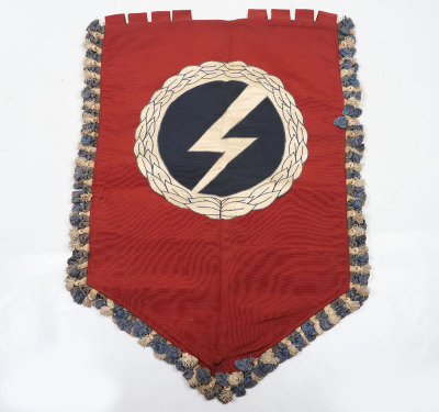 Extremely Rare British Union of Fascists (B.U.F) Political Rally Banner / Standarte