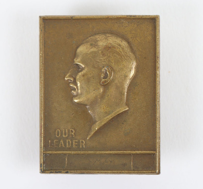 Rare British Union of Fascists (B.U.F) Oswald Mosley &lsquo;Our Leader&rsquo; Badge