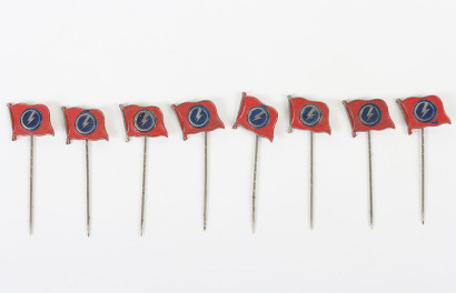8x British Union of Fascists (B.U.F) Members Stick Pins