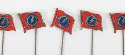 8x British Union of Fascists (B.U.F) Members Stick Pins - 2