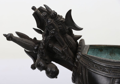 French Cast Brass Desk Ornament in the Form of an Armoured Torso - 5