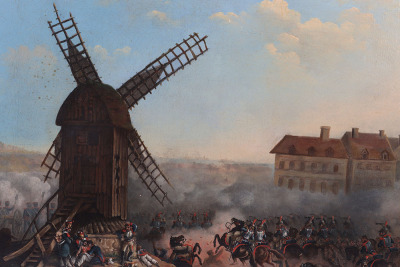 Oil on Canvas Painting of a French Revolutionary Wars Battle Scene - 2