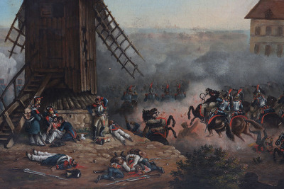 Oil on Canvas Painting of a French Revolutionary Wars Battle Scene - 3