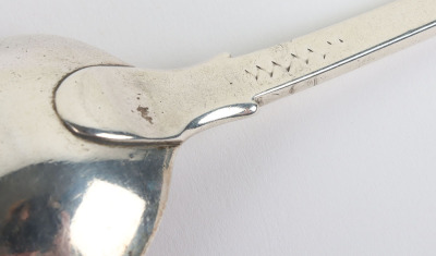 Rare Peninsula War 82nd (Prince of Wales Volunteers) Regiment of Foot Silver Mess Spoon and Fork Circa 1810 - 7