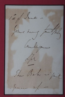 Crimean War Interest, Major General The Earl of Cardigan Commander of the Light Brigade at Balaclava, Signature - 3