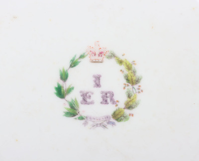 Pair of Indian Army Mess China of the 1st Bengal European Regiment - 2