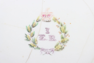Pair of Indian Army Mess China of the 1st Bengal European Regiment - 4
