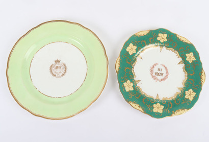 Indian Army 3rd Bengal Native Infantry Mess China Plate by Copeland 1851-57