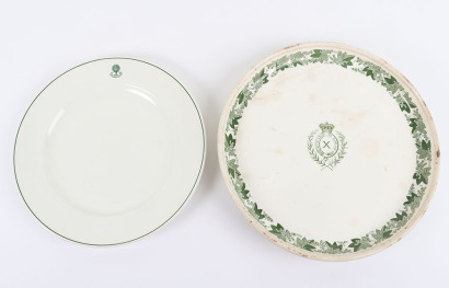 Indian Army 10th Bengal Native Infantry Mess China Plate by Copeland & Garrett 1833-47