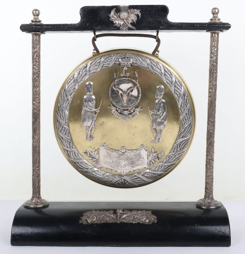 * Seaforth Highlanders Presentation Officers Mess Table Gong,