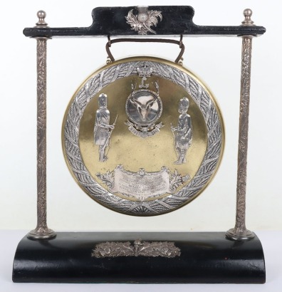 * Seaforth Highlanders Presentation Officers Mess Table Gong,