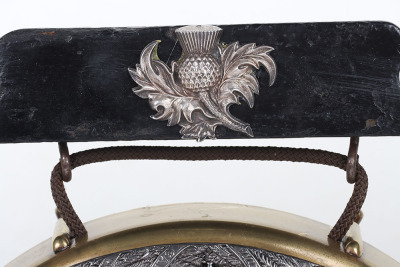* Seaforth Highlanders Presentation Officers Mess Table Gong, - 2