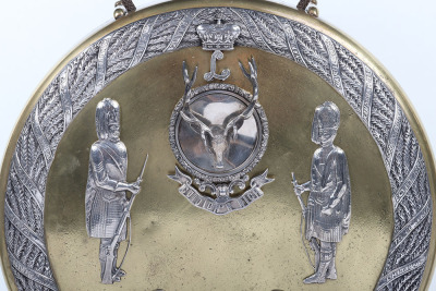 * Seaforth Highlanders Presentation Officers Mess Table Gong, - 3