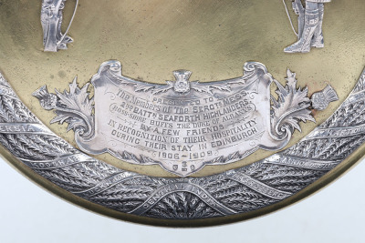 * Seaforth Highlanders Presentation Officers Mess Table Gong, - 4