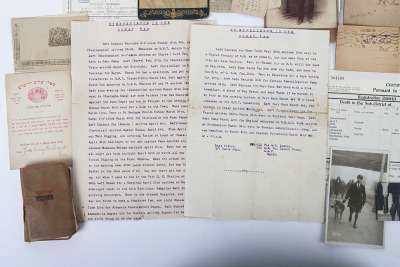 WW1 YMCA Bible of Private E H Leaver 1/8th Hampshire Regiment, Struck by Bullet on the Attack on Gaza 19th March 1917 - 7