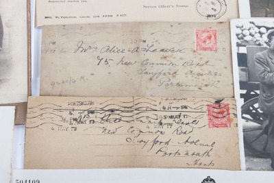 WW1 YMCA Bible of Private E H Leaver 1/8th Hampshire Regiment, Struck by Bullet on the Attack on Gaza 19th March 1917 - 9