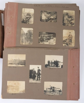 Large Collection of WW1 / WW2 Royal Navy Photographs in Period Mounted Albums, 1900&rsquo;s &ndash; 1940&rsquo;s. Lt Cdr, H. O. Joyce DSC & Bar - 4