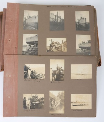 Large Collection of WW1 / WW2 Royal Navy Photographs in Period Mounted Albums, 1900&rsquo;s &ndash; 1940&rsquo;s. Lt Cdr, H. O. Joyce DSC & Bar - 5