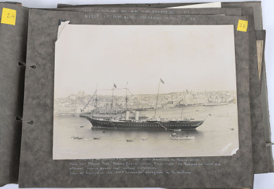 Large Collection of WW1 / WW2 Royal Navy Photographs in Period Mounted Albums, 1900&rsquo;s &ndash; 1940&rsquo;s. Lt Cdr, H. O. Joyce DSC & Bar - 10