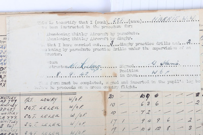 WW2 RAF Logbook 148 (Special Duties) Squadron, W/OP with 47 Operations Logged, Resistance/SOE interest, 1944 - 5