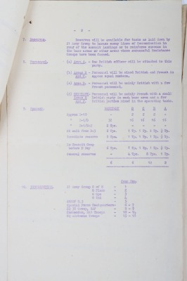 Historically Important Operation Overlord D-Day Invasion Plans, Maps, Documents and Intelligence Reports of Huge Historical Significance. SAS & US Airborne Divisions Interest - 10