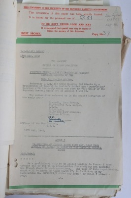 Historically Important Operation Overlord D-Day Invasion Plans, Maps, Documents and Intelligence Reports of Huge Historical Significance. SAS & US Airborne Divisions Interest - 25