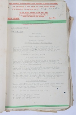 Historically Important Operation Overlord D-Day Invasion Plans, Maps, Documents and Intelligence Reports of Huge Historical Significance. SAS & US Airborne Divisions Interest - 27