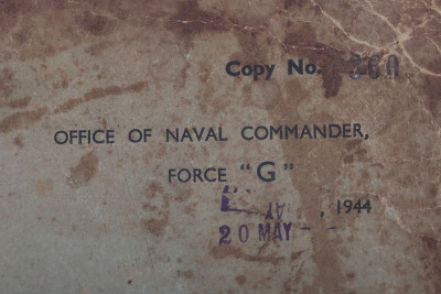 Operation &lsquo;Neptune&rsquo; Force &lsquo;G&rsquo; Orders, TOP SECRET D-Day Naval Orders and Overlay Maps, Gold Beach. Rare, Too Have Been Destroyed on Operation Completion. - 3