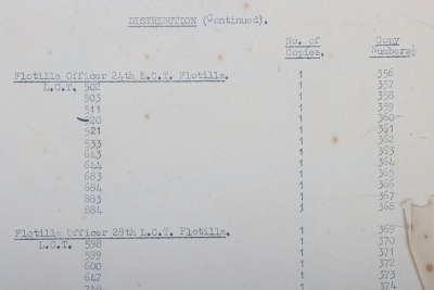 Operation &lsquo;Neptune&rsquo; Force &lsquo;G&rsquo; Orders, TOP SECRET D-Day Naval Orders and Overlay Maps, Gold Beach. Rare, Too Have Been Destroyed on Operation Completion. - 8