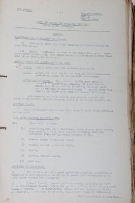Operation &lsquo;Neptune&rsquo; Force &lsquo;G&rsquo; Orders, TOP SECRET D-Day Naval Orders and Overlay Maps, Gold Beach. Rare, Too Have Been Destroyed on Operation Completion. - 23