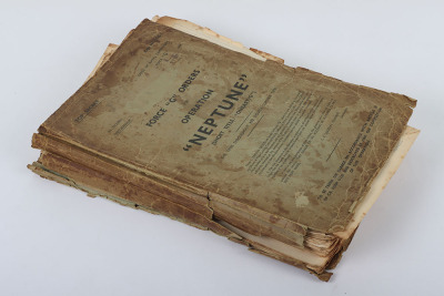 Operation &lsquo;Neptune&rsquo; Force &lsquo;G&rsquo; Orders, TOP SECRET D-Day Naval Orders and Overlay Maps, Gold Beach. Rare, Too Have Been Destroyed on Operation Completion. - 24