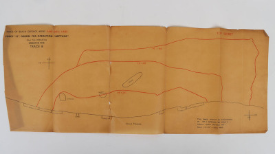 Operation &lsquo;Neptune&rsquo; Force &lsquo;G&rsquo; Orders, TOP SECRET D-Day Naval Orders and Overlay Maps, Gold Beach. Rare, Too Have Been Destroyed on Operation Completion. - 28